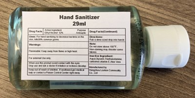62 Alcohol 29ml Label (62 29ml In Bottle)